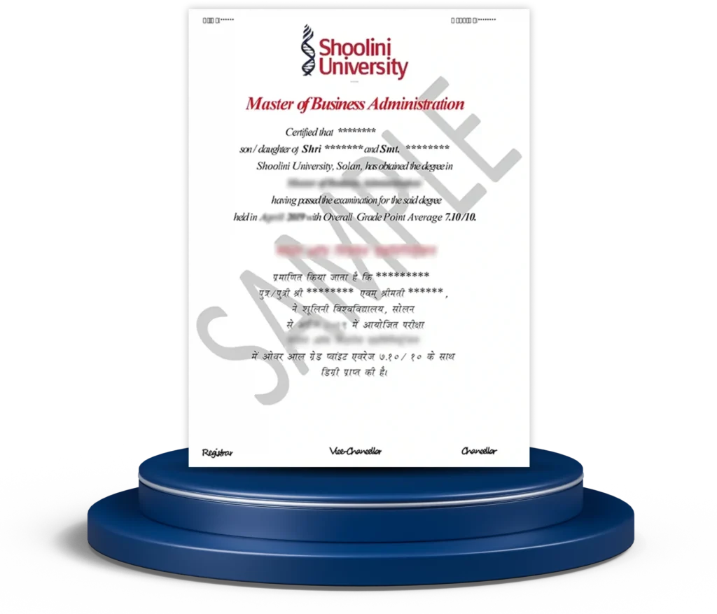 Sample Certificate