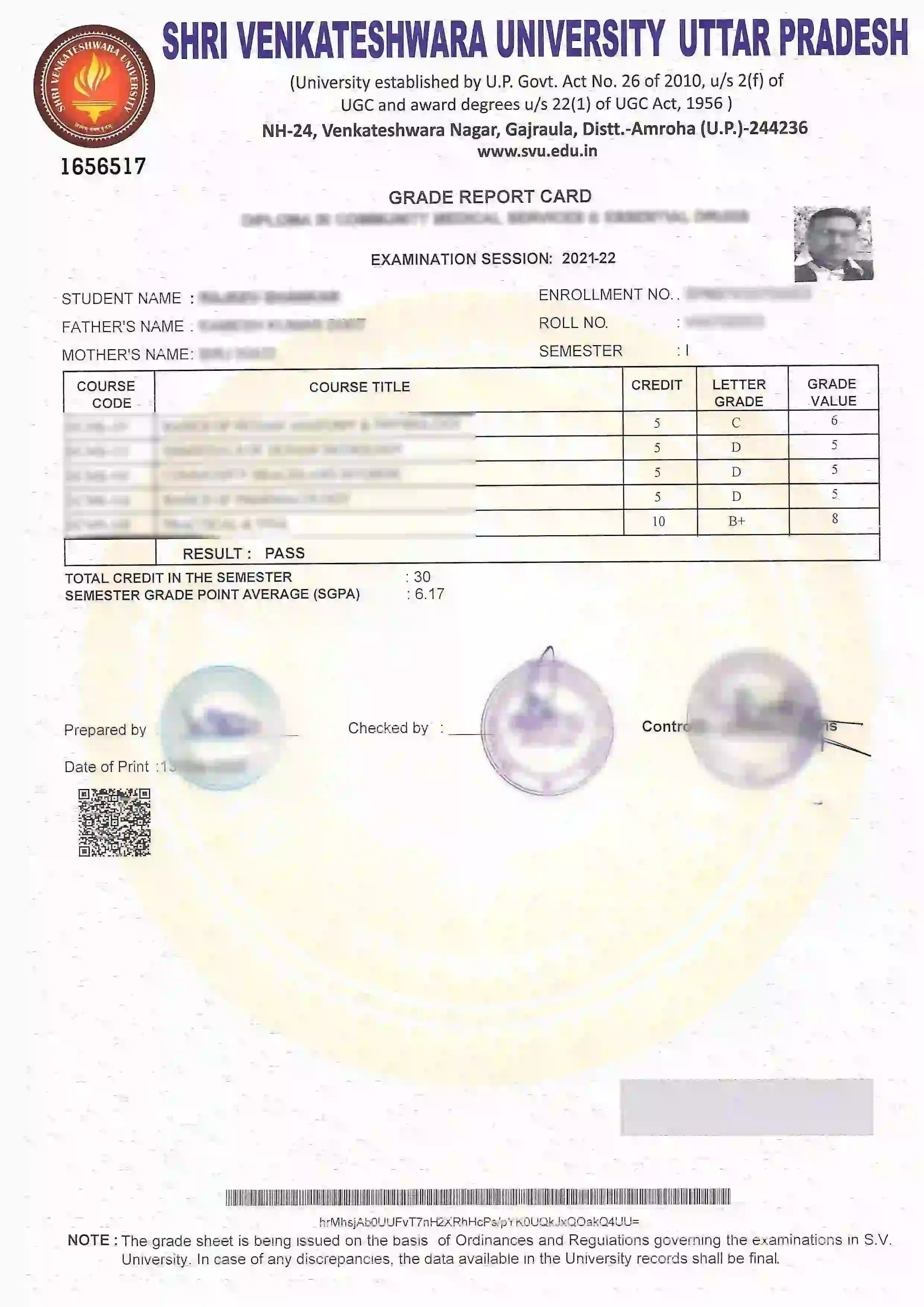 Sample Certificate
